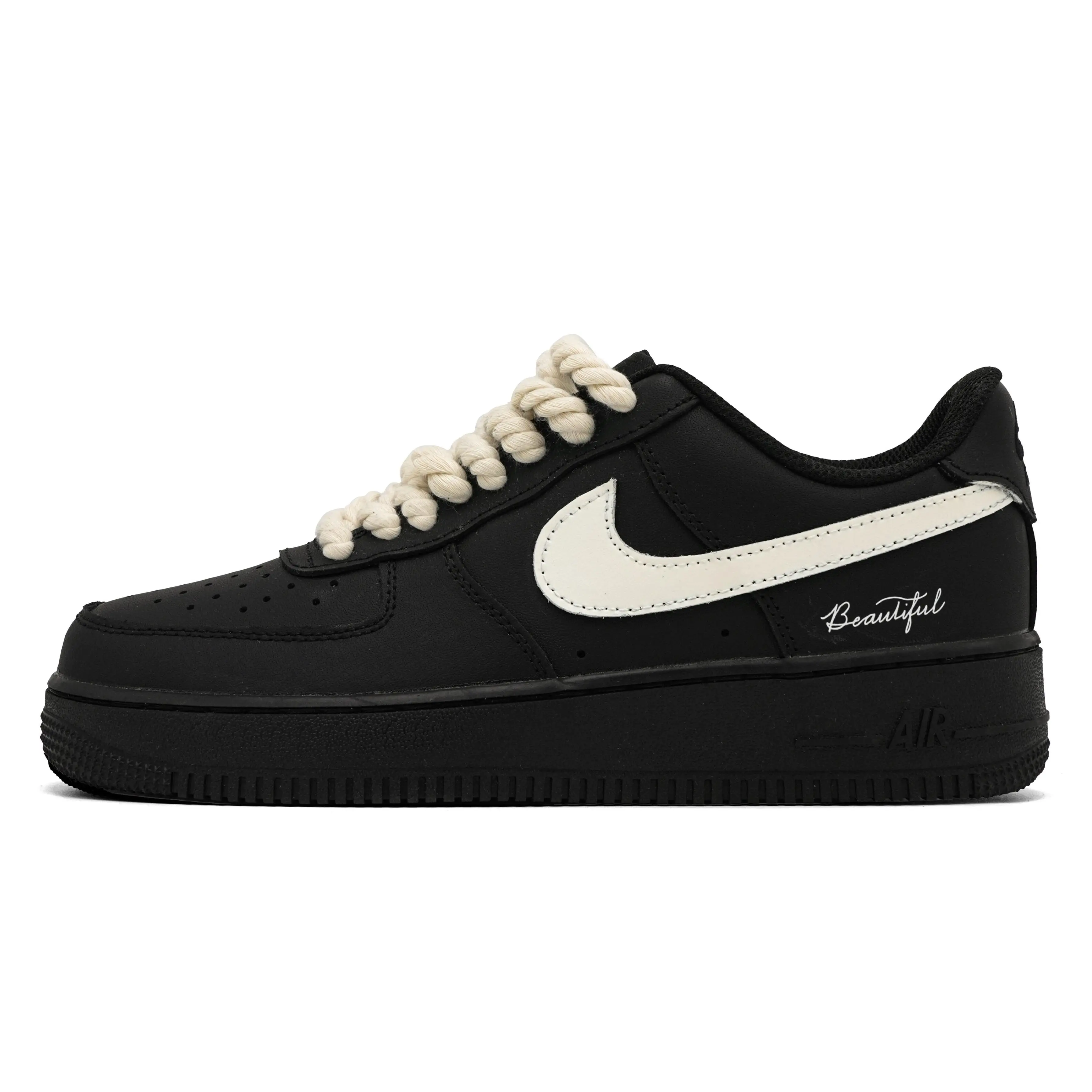 Nike Air Force 1 Custom Sneakers for Men and Women: Minimalist, Fresh, Versatile, Cushioned, Non-Slip Low-Top Verifiable, with credentials and supporting global authentication