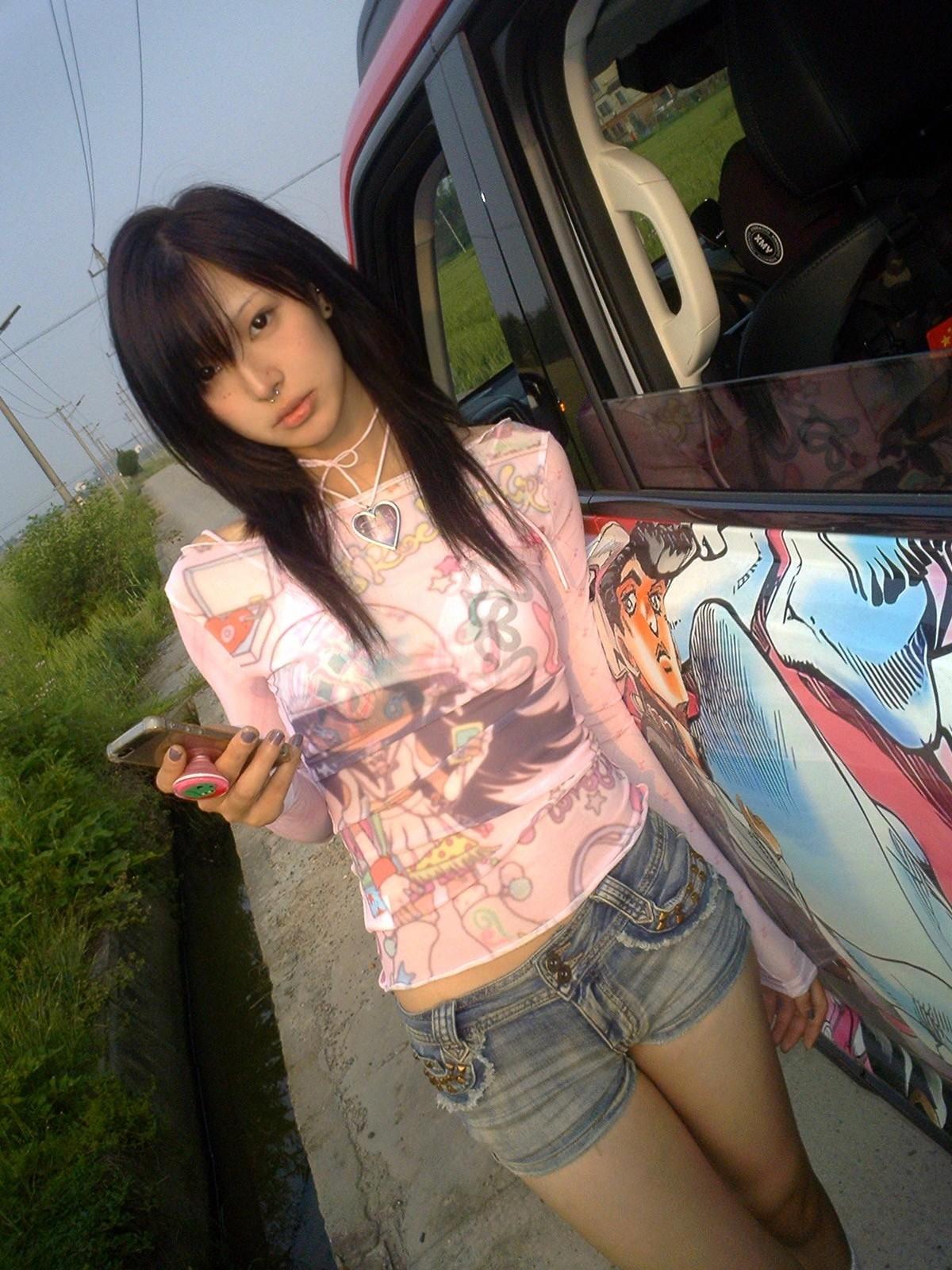 2000s Japanese Y2k Anime Print Mesh Tops 2000s Aesthetics Pink Sheer Top Vintage See Through T-shirt Lolita Womenswear Tshirt