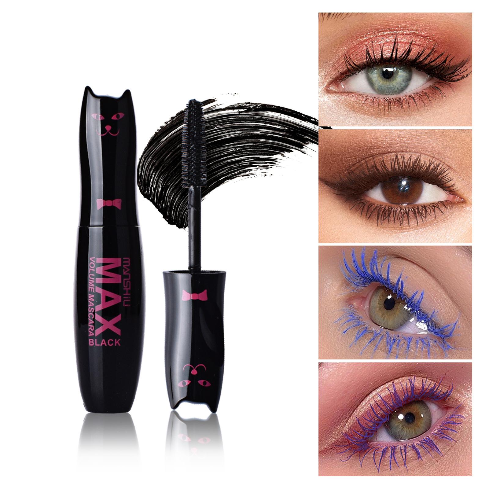 Manshili Cat Mascara Color Curled Mascara