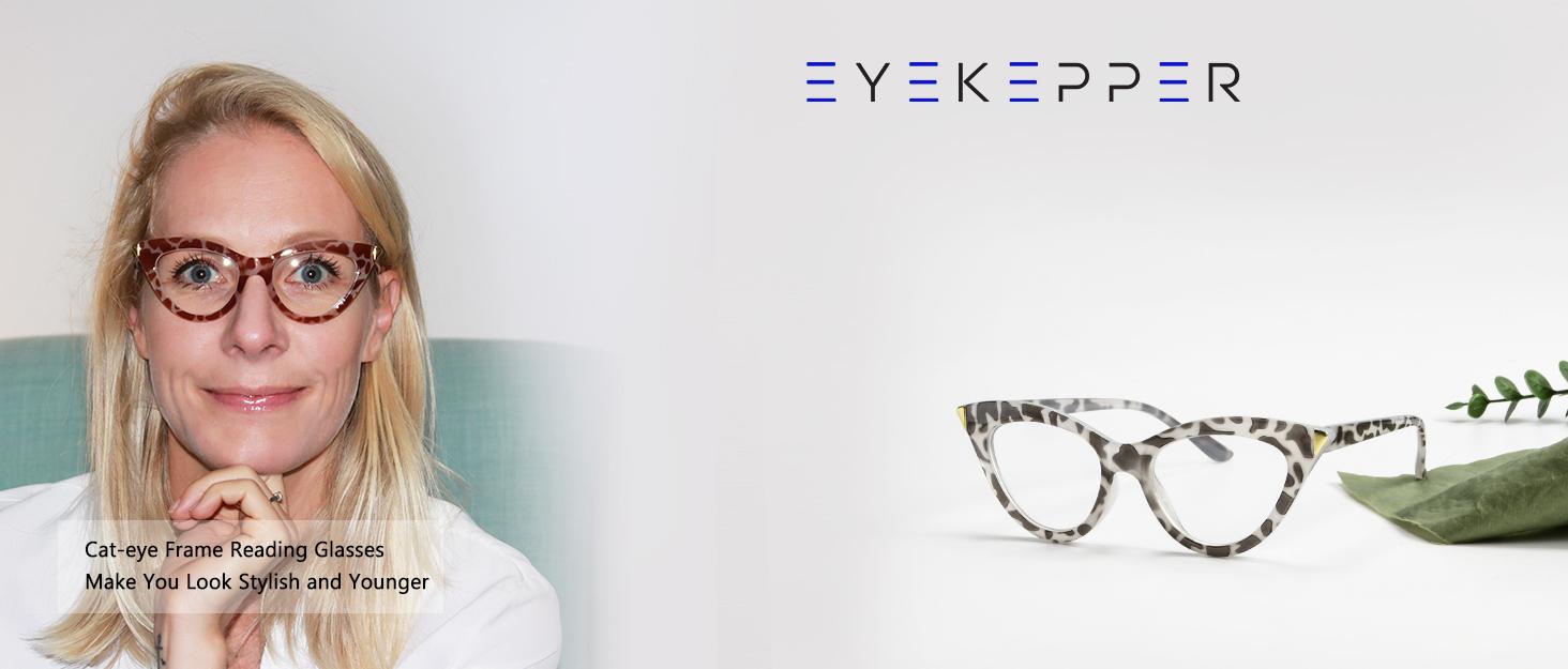 Small Reading Glasses for Women Cat-eye Style Ladies Readers