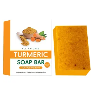 Turmeric Essential Oil Soap, Handmade Facial Cleanser, Bath Bar, Ginger Soap, Natural Skincare, Refreshing & Nourishing