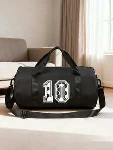 10 Number Soccer Print Boy Backpack, Lightweight Travel Bag for Sports and Fitness, Ideal for School and Daily Use, Casual All-Season Design