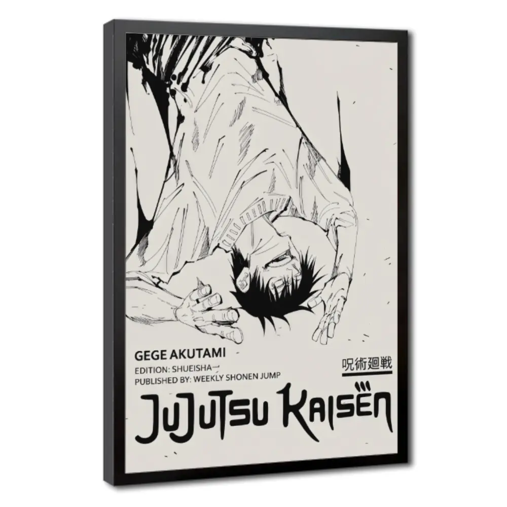 Toji Fushiguro Jujutsu Kaisen Manga Panel Poster Print, JJK Anime Minimalist Retro Artwork Wall Decor, Victorian Gothic Gift for Anime Fans, Home Supplies Hallway Accent cheetah print leopard print wall decor posters poster poster wall art decor