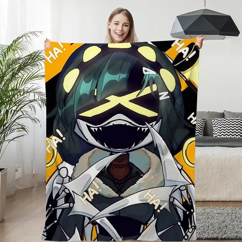 Murder Drones Flannel Blanket Soft Warm Throw Blanket for Bedroom Sofa Bed Camping Travel Gift