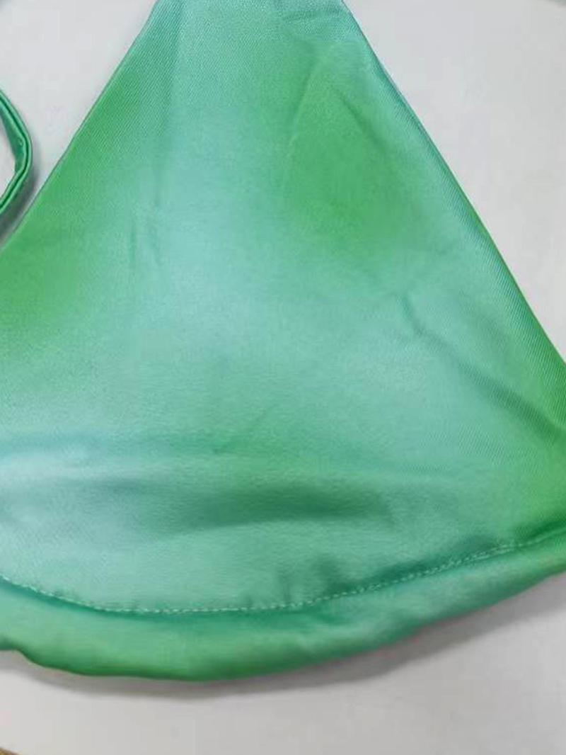 Women's All Over Print Bikini Top & Wide Leg Pants Set, Casual Fashion Swimsuit Set for Summer, Ladies Swimsuit for Beach Holiday Vacation, Bathing Suits, Tropical Print Swimsuit, Halter Neck Bikini