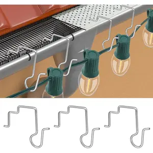 50PCS Gutter Clips for Hanging Outdoor Lights, Gutter Guards Christmas Light Hooks Clips, Stainless Steel Gutter Hooks for Outdoor Halloween Christmas Lights (50)fidget toys