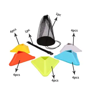 Colorful Triangle Training Cones, Durable Pe Material, Ideal for Soccer and Basketball, Enhance Agility, Perfect for Sports Enthusiasts