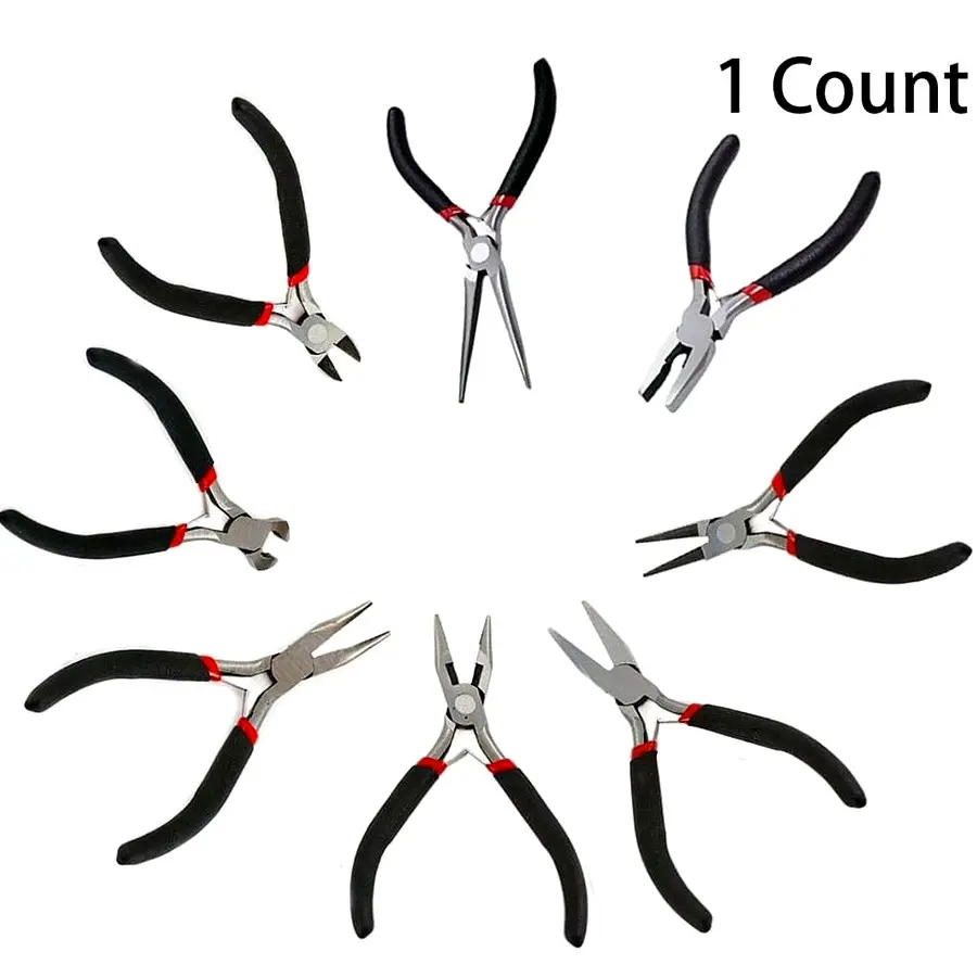 Precision Jewelry Plier Tool Set, Multi-Function Clamps for Jewelry Making, Wire Stripping, Beading, Essential for Jewelers and Home Use
