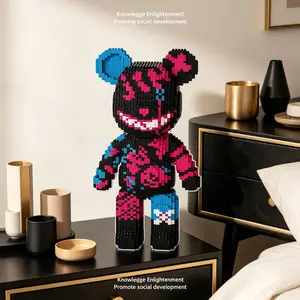 Wwjd Dark Universe Star River Bear Building Blocks 3D Puzzle Model, Stress Relief Toy, Indoor Decoration, Birthday Christmas New Year Gift