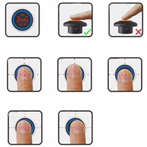 SUMNEW Fingerprint Cabinet Lock, Smart Biometric, Fit for Keyless Hidden File Drawer Wardrobe, Child Safety Electric Fingerprint Lock, DIY Wooden Furniture Privacy for Home Office