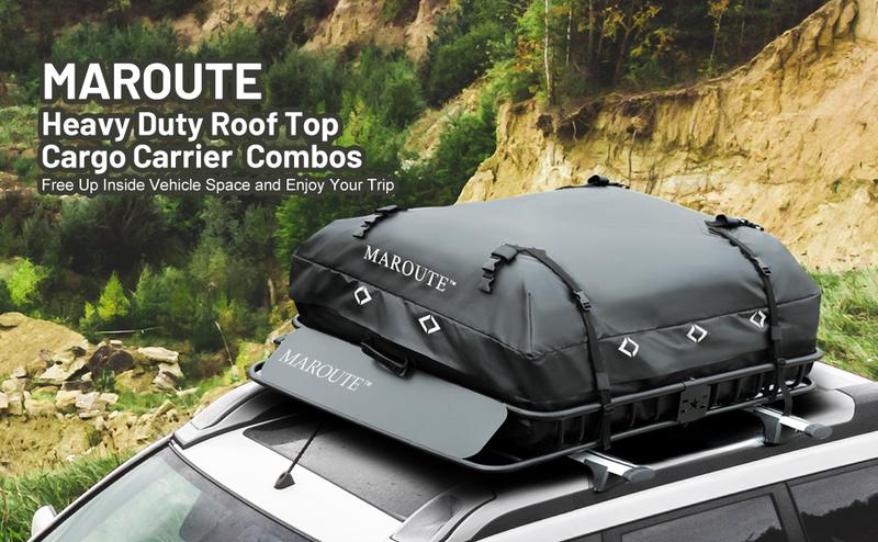 GARVEE Universal Rooftop Cargo Carrier Basket - 51" x 36" with 200LBS Capacity for SUVs, Trucks & Cars - Includes Cargo Bag and Net for Secure Transport of Luggage and Gear.