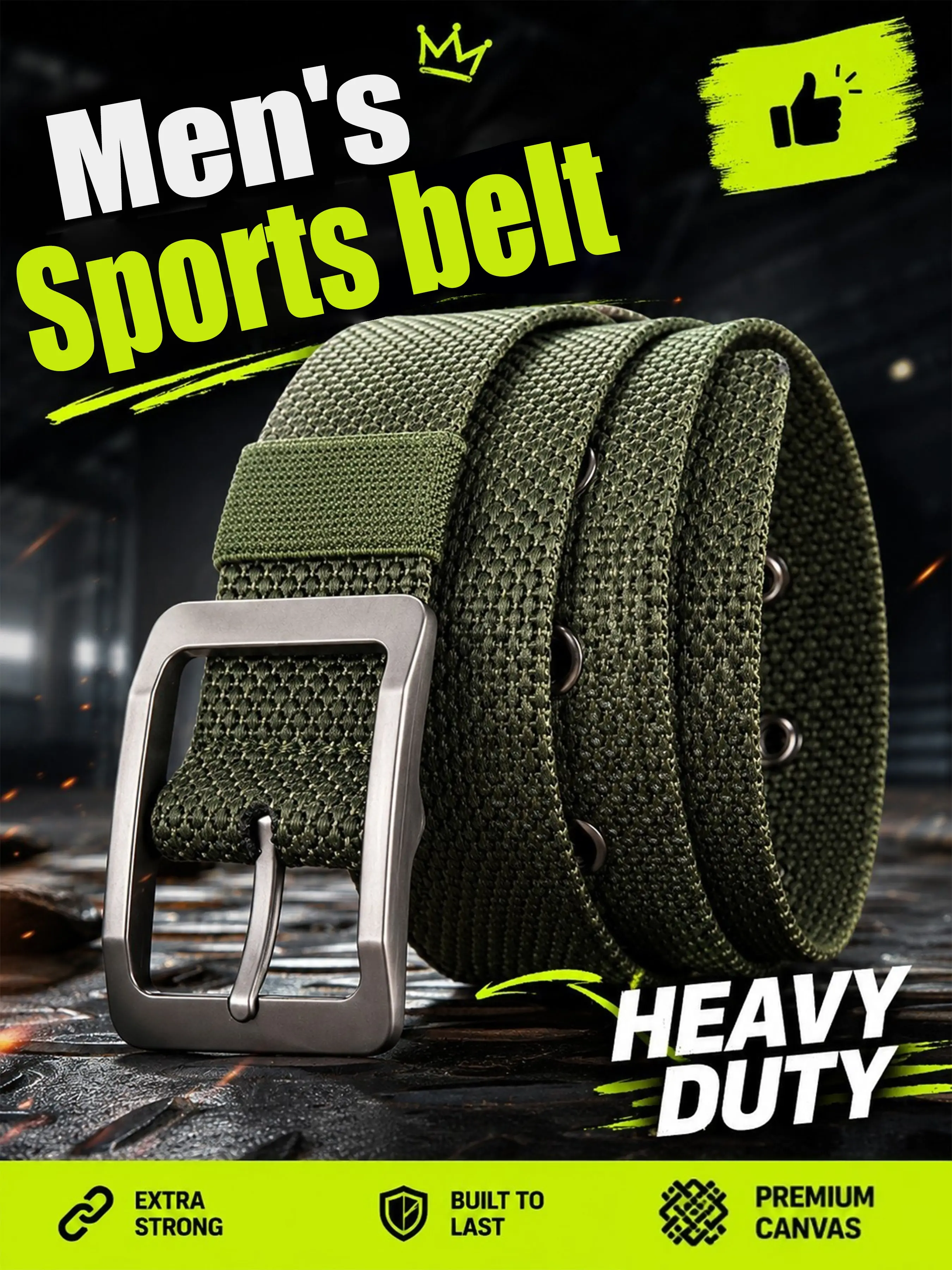 Men's Knitted Belt, Design Belt, Woven Nylon Strap, Casual Denim Canvas Belt, Street Style Belt, Versatile Outdoor Sports Belt, Easy Adjustable Belt, Everyday Wear, Simple Style