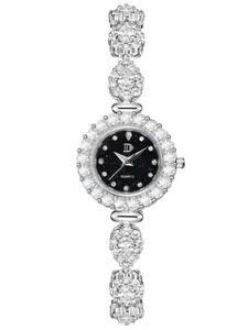 Luxury Fashion Women's Quartz Watch, Waterproof Analog-Digital, Elegant Alloy Case, Mineral Glass, Clasp Closure, All Seasons