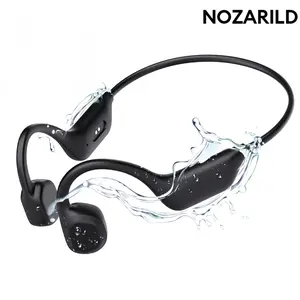Nozarild Bone Conduction Earphones, Open-Back Design, 12 Hours Playtime, Waterproof, Ideal for Running, Cycling, Hiking, Driving, Bone Conduction Headphones With Mic
