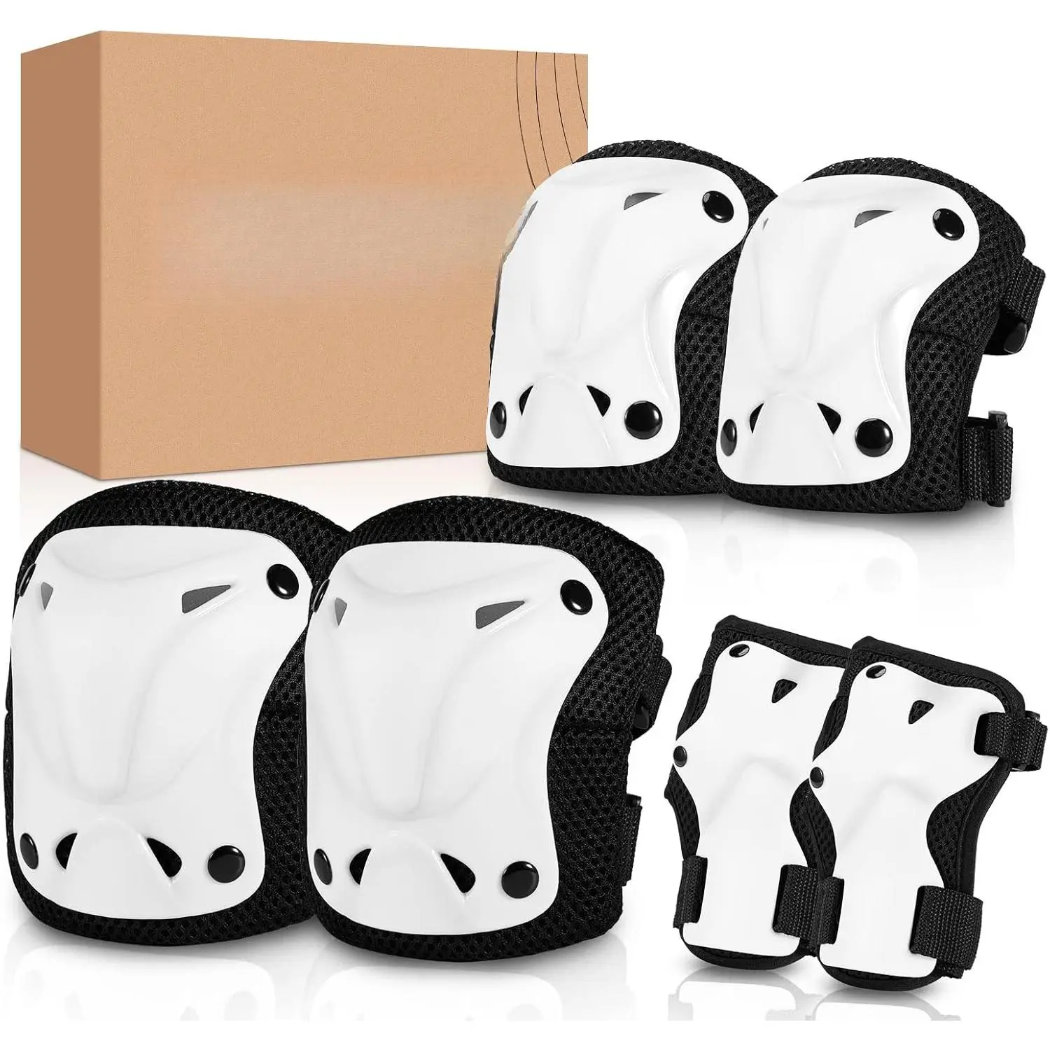 Protective Gear  Adults, Knee Pads Elbow Pads Wrist Guards  Inline Skating Biking Skateboarding
