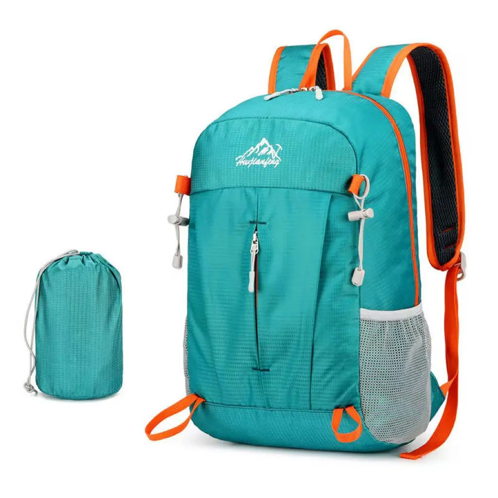 Ultra-light, portable, foldable backpack, waterproof and wear-resistant outdoor backpack, ultra-thin fitness storage bag, large-capacity hiking and trekking backpack, unisex travel portable bag, foldable sports bag, simple storage backpack for short trips