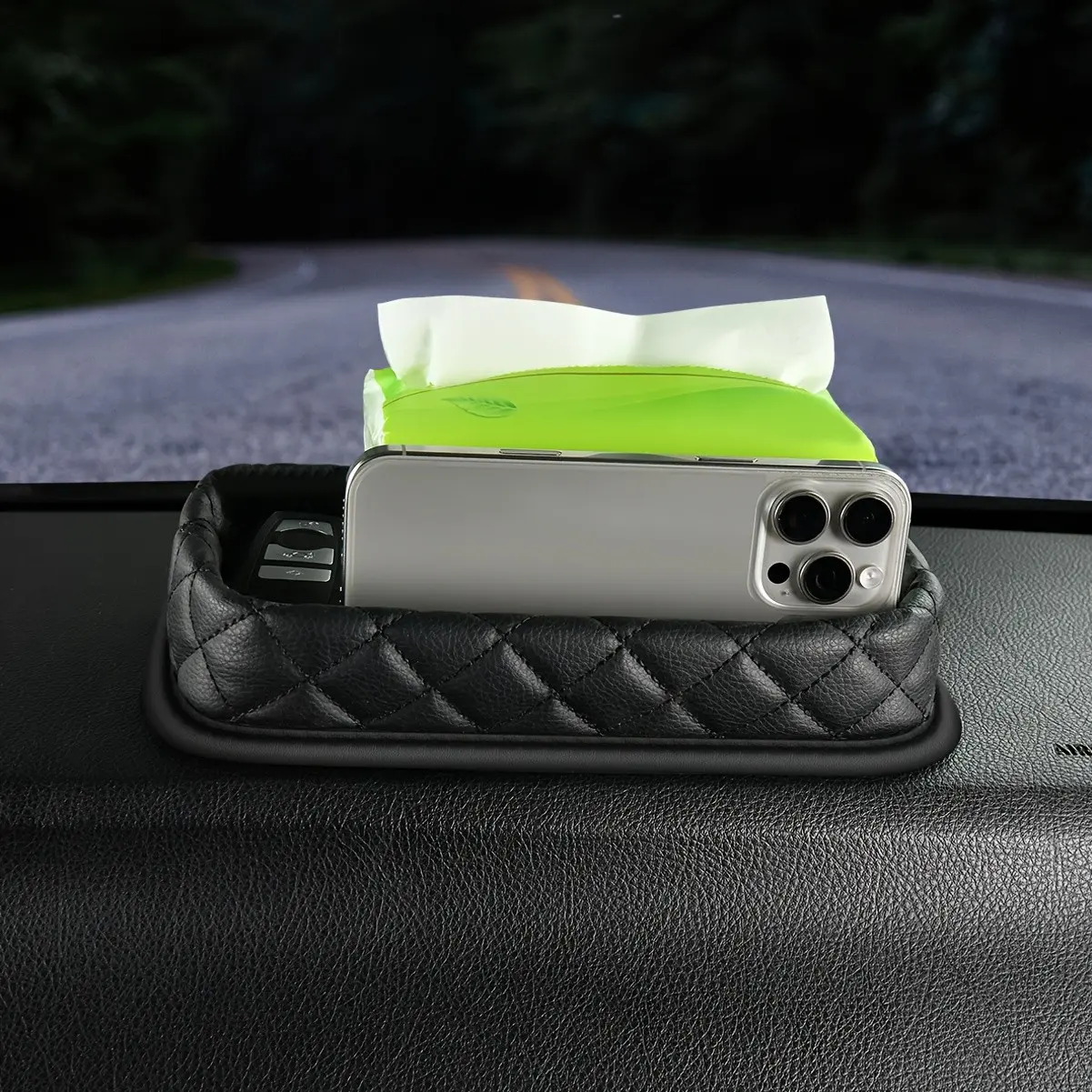 Classic Car Storage Tray, Dashboard Organizer, Center Console Holder, Vehicle Instrument Panel Decorative Box