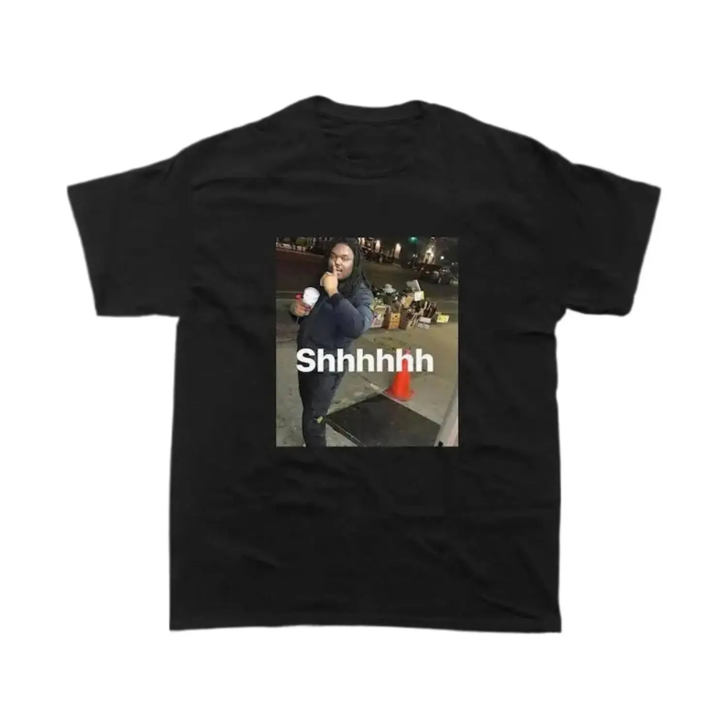 LUCKI "Shhhhhh" Graphic T-Shirt, Lucki Merch, Meme Shirt, Rapper Shirt, Adult funny T-shirt, Gift for Woman and Man fit t-shirt