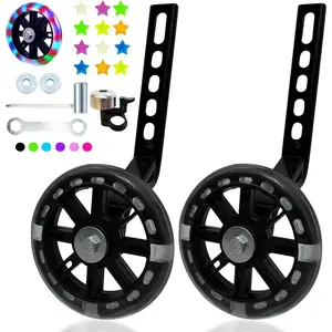 Father's Day Parent-Child Bike Learning Gifts for Dad |   Flash Mute Training Wheels Compatible with 12 14 16 18 20 Inch Kids Bicycles