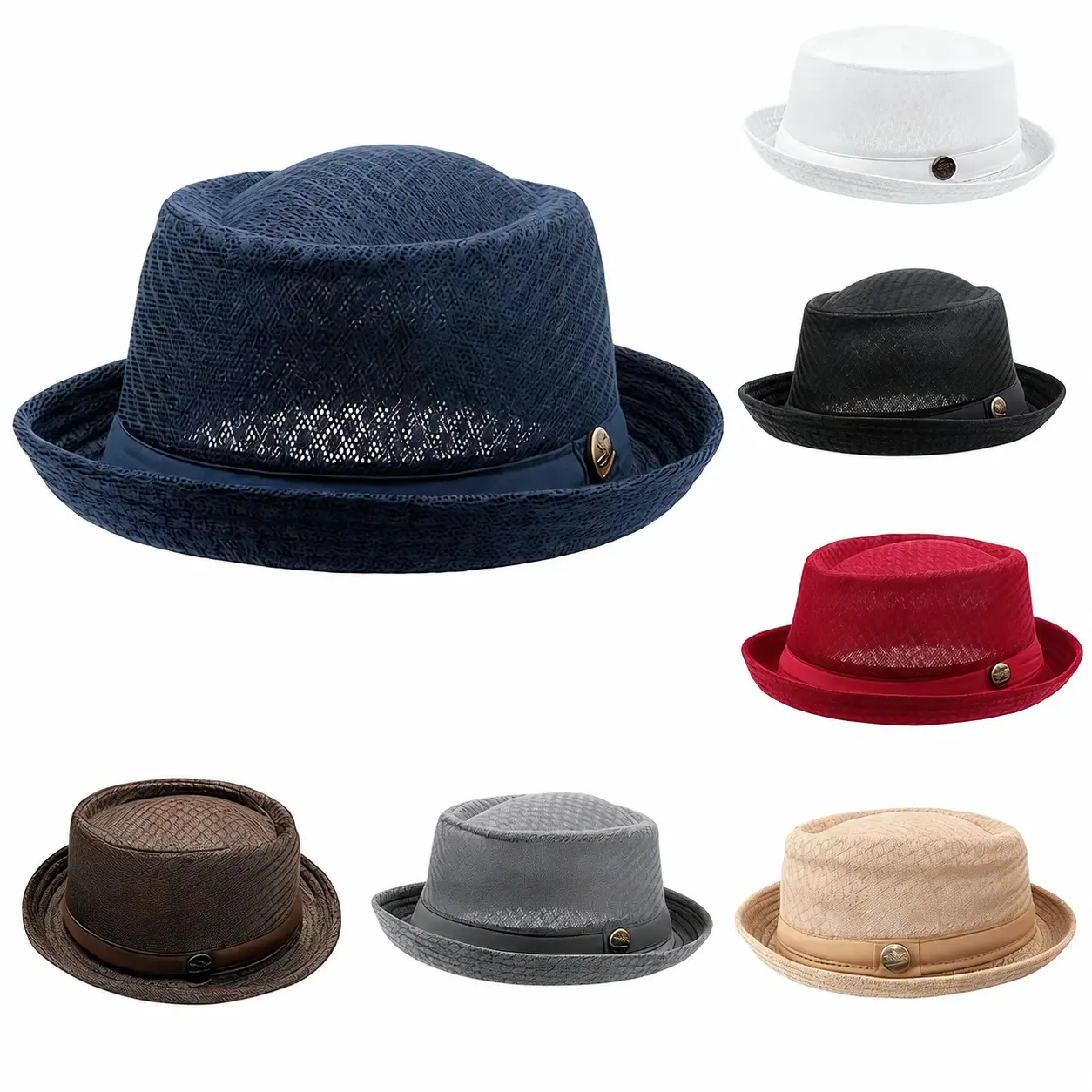 Lightweight Breathable Mesh Sun Hat for Men and Women — UPF 50+ UV Protection, Packable Summer Fedora with Wide Brim, Ideal for Beach Outings, Hiking, Gardening, and Everyday Outdoor Wear