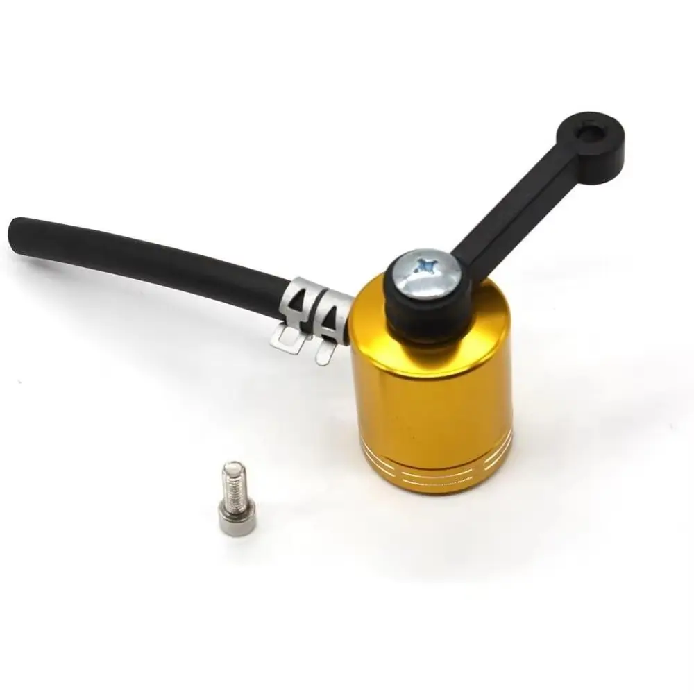 Universal Motorcycle Aluminum Brake Fluid Reservoir, Brake Clutch Pump Master Cylinder Oil Cup, Durable and Reliable Design