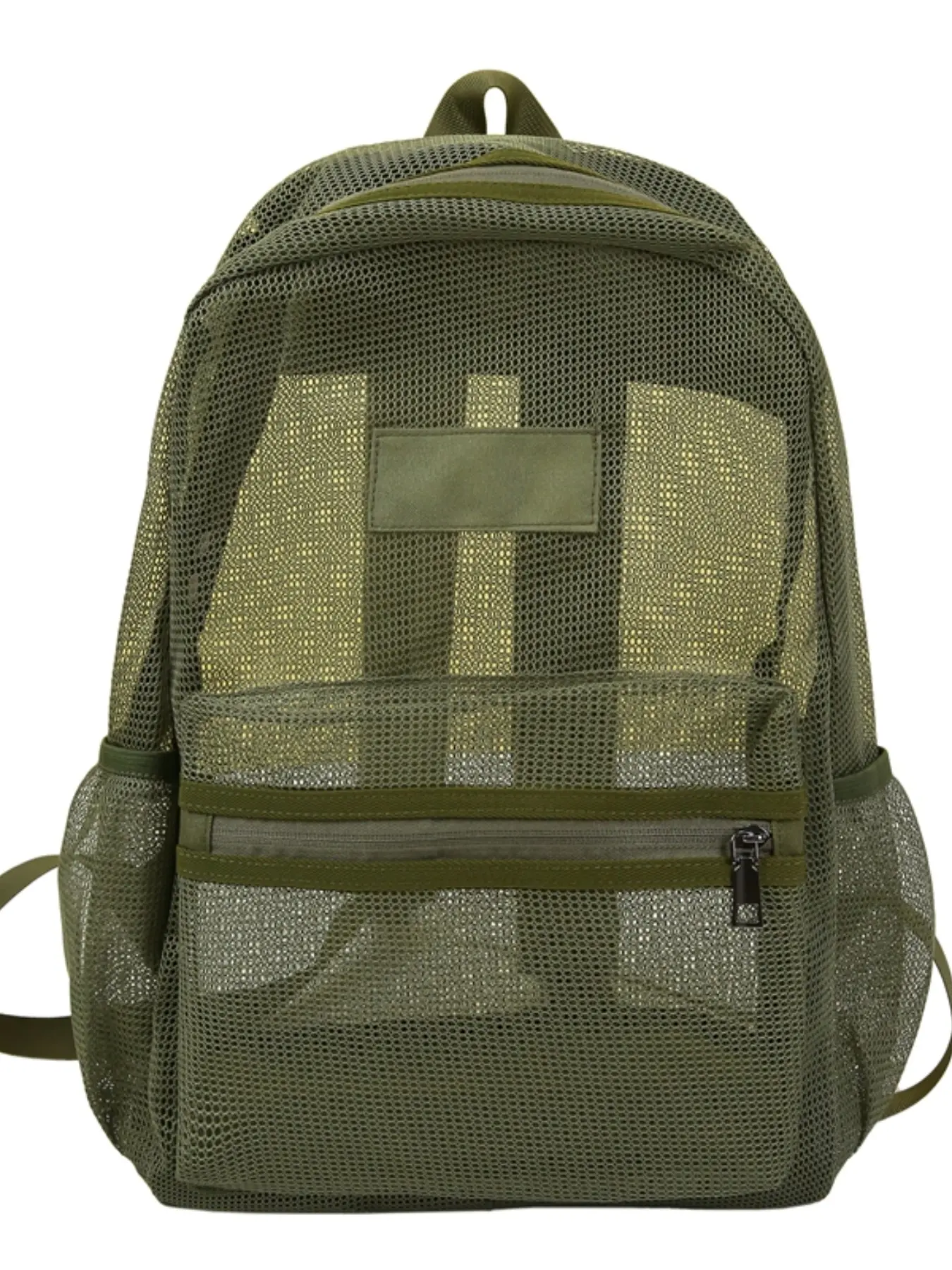 Multicolor Mesh Backpack, Breathable Lightweight Design, Large Capacity, Ideal for Students, Commuting, Beach, Swimming