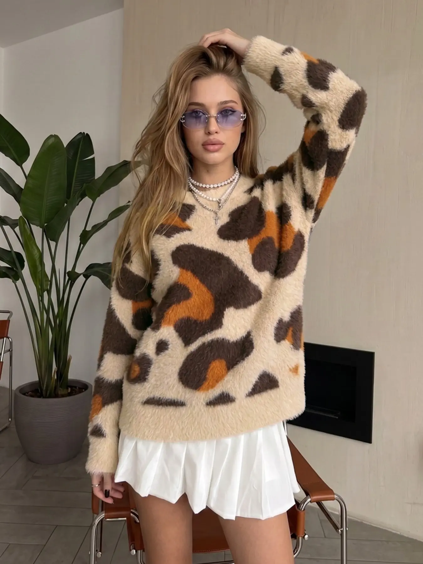 Women's Casual Maroon Color Soft Knit Sweater, Patchwork Long Sleeve Pullover, Fall Winter Fashion, Cozy and Stylish