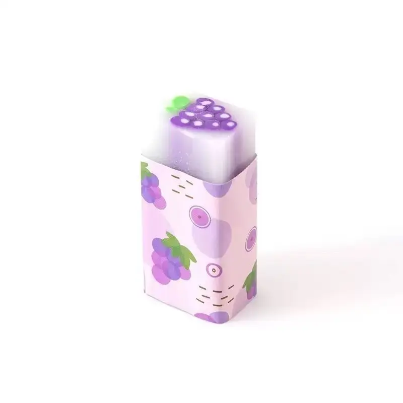 Cute Fruit Erasers Set, Fun Pencil Eraser Writing Stationery School Supplies Gift Party Favors, 1/8/16pcs Adorable Fruit Shaped Rubber Erasers, Office Stationery Supplies