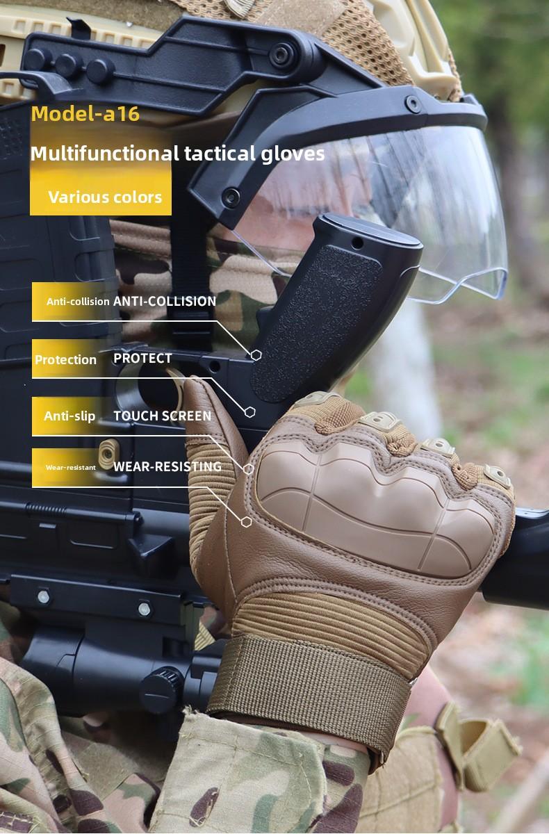 Five-finger touch screen tactical gloves outdoor sports mountaineering motorcycle wear-resistant combat gloves