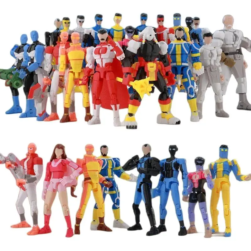 3D Printed Dummy 13 Invincible Boy Titan Model Multi-jointed Movable Action Figure Desktop Ornament Animation Model For Kids Fan