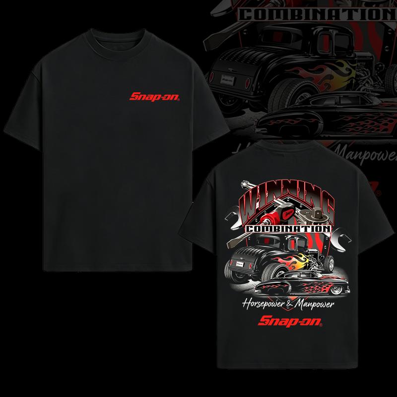 Snap On Winning Combination T-shirt Trucks Lover Shirt Top Menswear Cotton Made in USA Unisex Fit 90's Pro Street Design