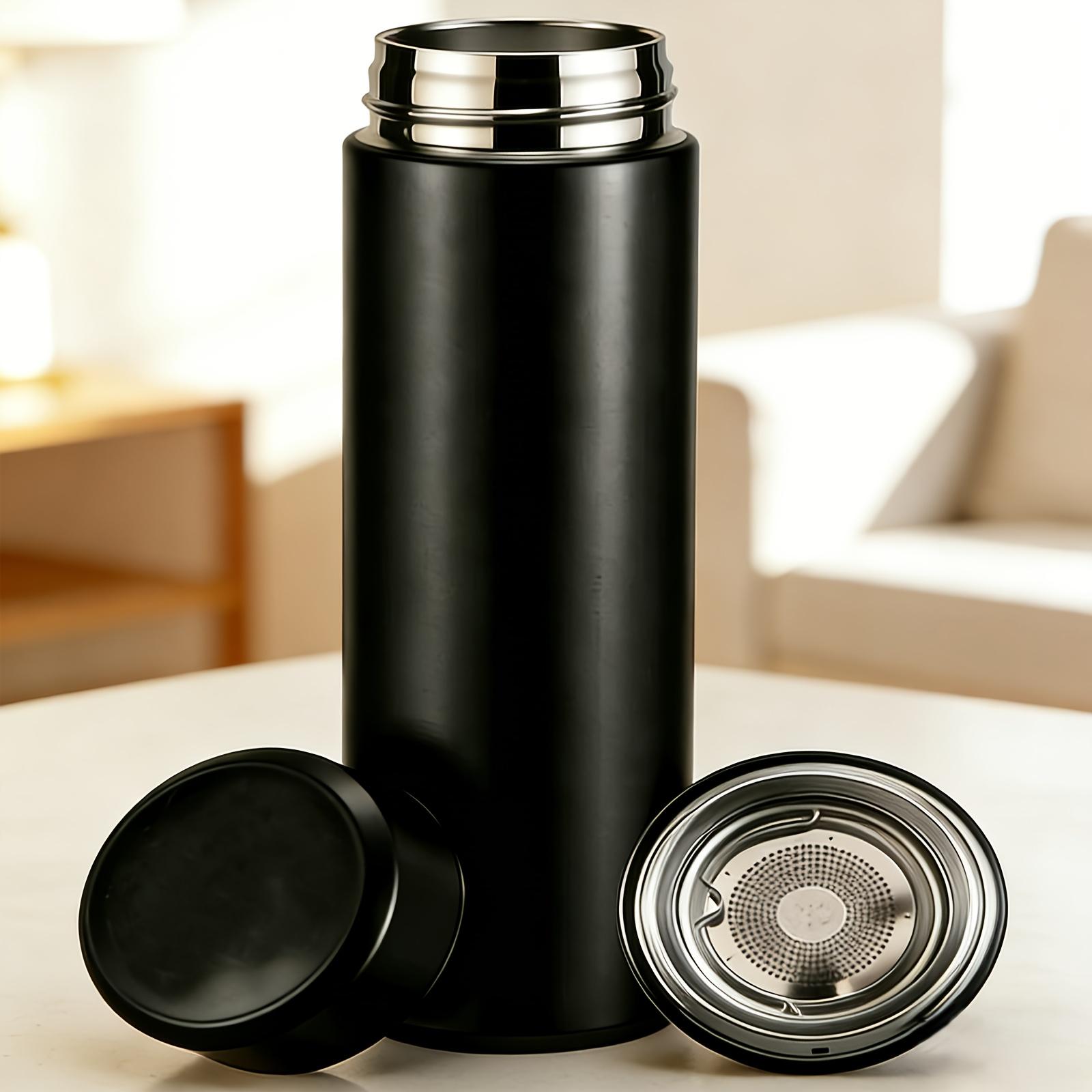 LED Temperature Display Insulated Water Bottle, 24H Heat & Cold Retention SUS 304 Stainless Steel Vacuum Flask with Tea Infuser, Leak-Proof Smart Insulated Bottle for Office, Home, Travel & Outdoor – 5 Colors Available