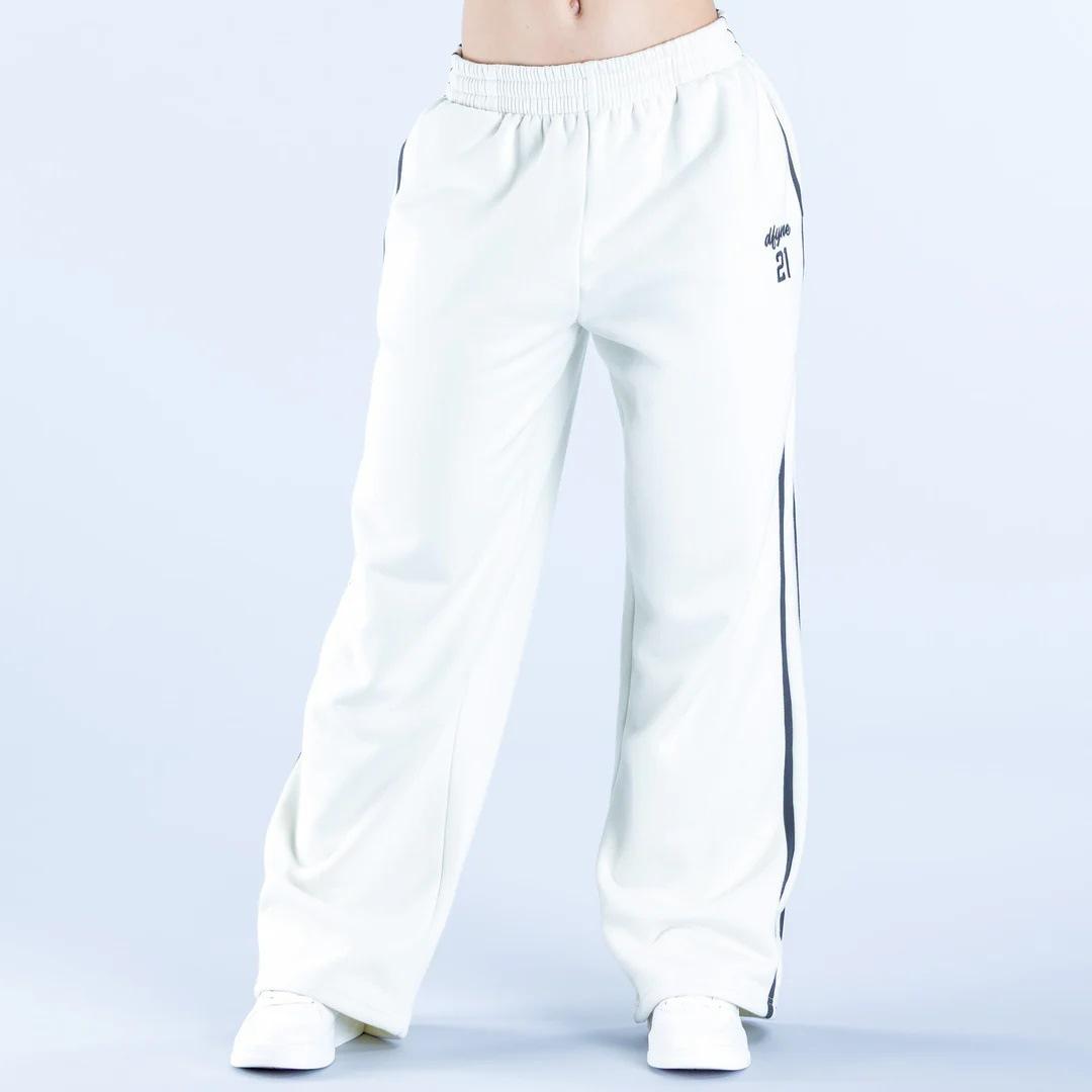 Retro Y2K Color Block Track Pants, Baggy Striped Hip Hop Sweatpants for Ladies, High Waist Zipper Pocket Parachute Joggers, Warm Daily Wear Pants for Campus Student Outfit