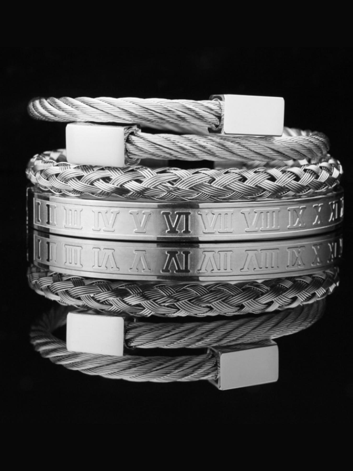 Fashionable Criss Cross Design Bangle for Women & Men, Couple Things, Stainless Steel Jewelry for Party, Daily Clothing Decor, Trendy All-match & Exquisite Jewelry for Birthday Gift, Trendy Stack Bangle