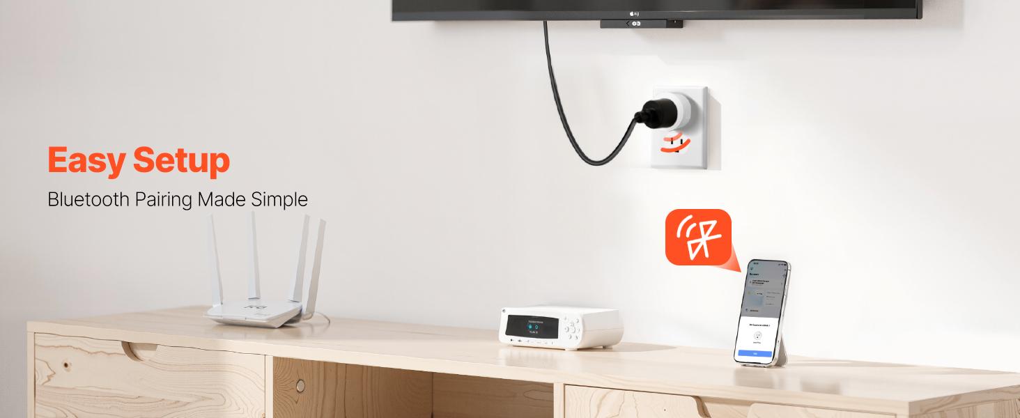 VEVOR Smart Plug, WiFi Smart Outlet Compatible with Alexa and Google Home, WiFi Plugs with Scheduling, App Control & Timer Function, 2.4GHz Wi-Fi Only, 15Amp, No Hub Required, White (4 Pack)