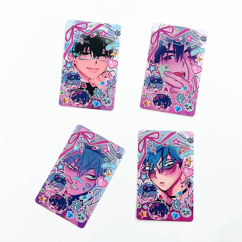 4Pcs/Set Anime Alien Stage Laser Lomo Cards - 3 Inch Till Ivan Holographic Photo Cards Perfect Gift for Fans