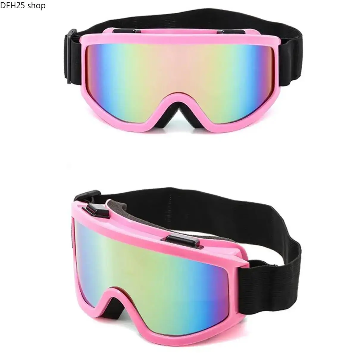Snow Goggles for Skiing Snowboarding Cycling and ATV Riding, UV400 Anti Scratch Windproof Protective Eyewear With Clear Wide View