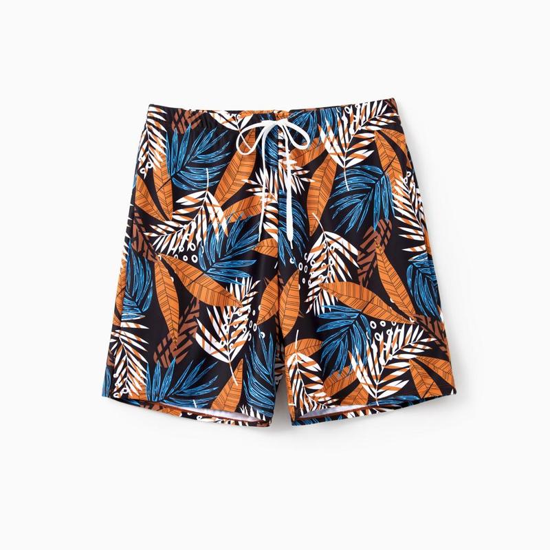 PatPat Family Matching Tropical Swim Trunks or Hanging Strap Hollowing One piece Swimsuit PatPat Family Matching Tropical Swim Trunks or Hanging Strap Hollowing One piece Swimsuit