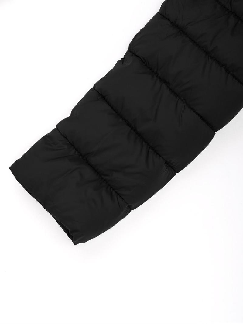 Giolshon Women's Winter Cotton Jacket, Casual Lightweight Hooded Coat with Pockets for Fall & Winter, Daily Warmth and Comfort