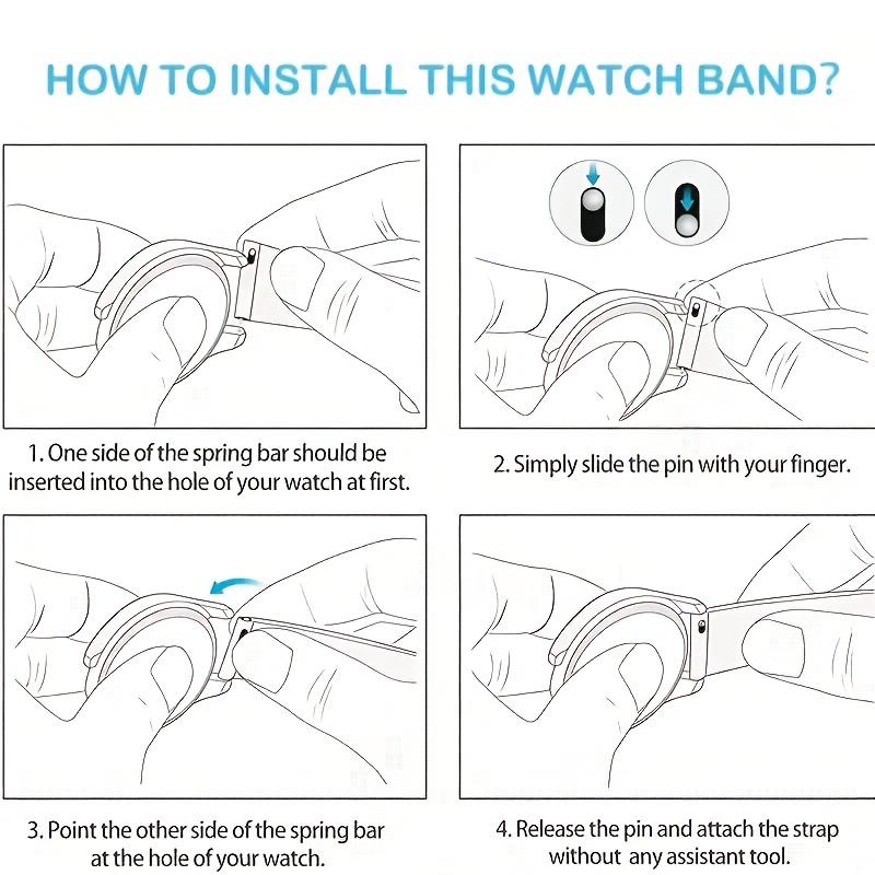 Elastic Braided Nylon Solo Loop Bands – Adjustable Stretch Strap 20/22mm for Samsung Galaxy Watch, Comfortable Sport Wristband, Unisex