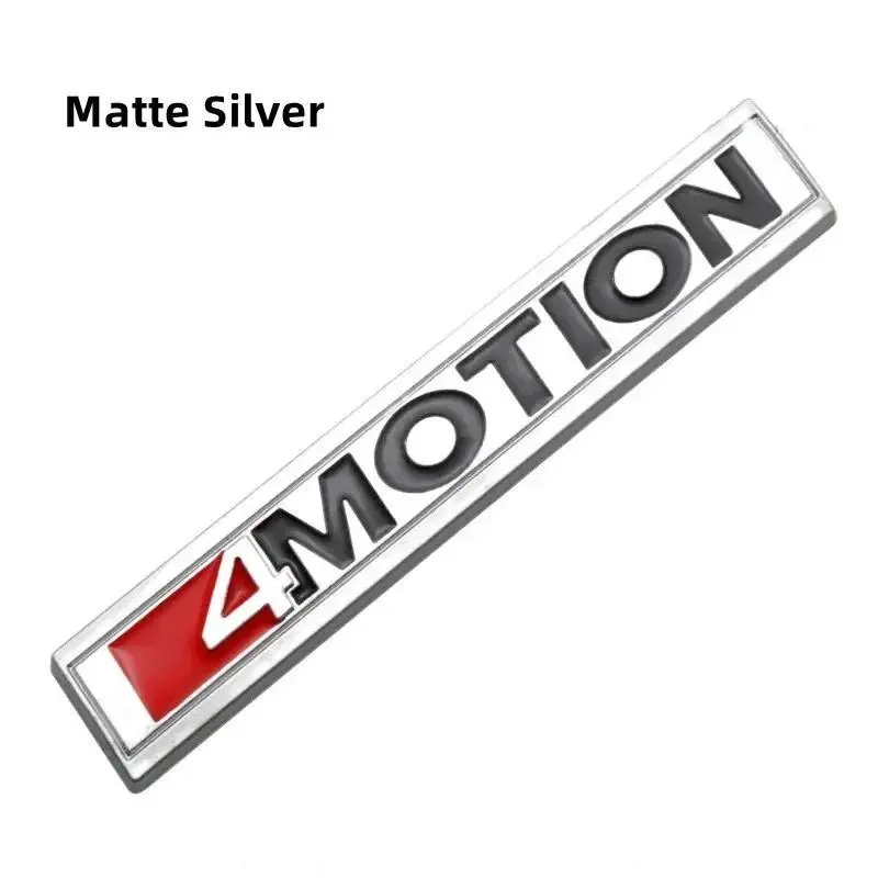 3D Metal 4MOTION Logo Car Rear Trunk Badge Emblem Sticker Decals For VW 4 Motion Tiguan Passat B8 Polo Golf 6 7