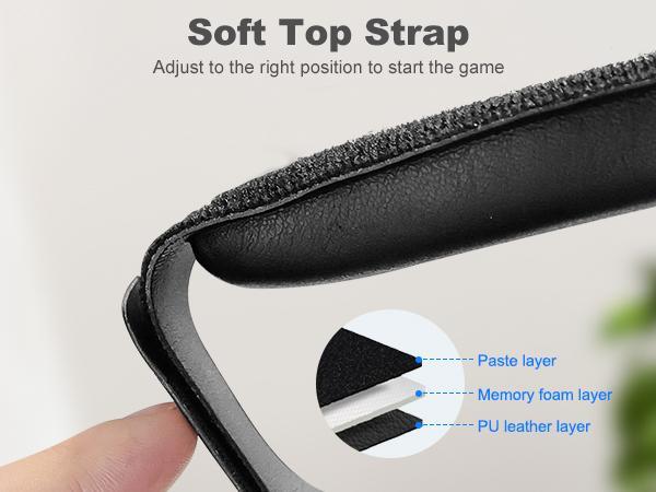 ESYWEN VR Headset Enhanced Headband for Quest 2/3/3S VR Host Retractable & Adjustable Strap for Comfort and Support