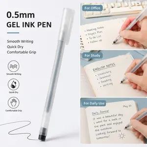 High Capacity Bullet Tip Neutral Pen, Office Signature Pen, Large Volume Matte Student Exam Pen 0.5mm, Durable Writing Tool, Smooth Writing Pens, Ink Gel Pens, College Student Pen