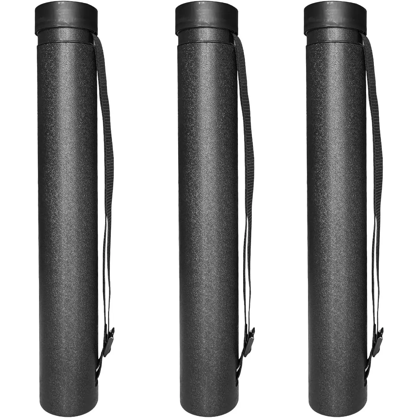 3Pack Poster Tube with Strap,Expandable Blueprint Art Mailing Transport Carrier Tubes Holders Storage,Expands from 22 to 38 inches