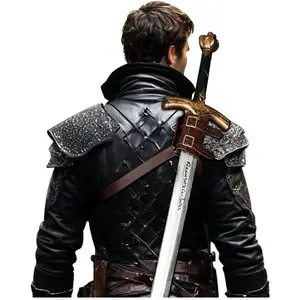 Sword Back Holster Leather Sword Holder Back Strap Sword Frog Shoulder Medieval Accessory