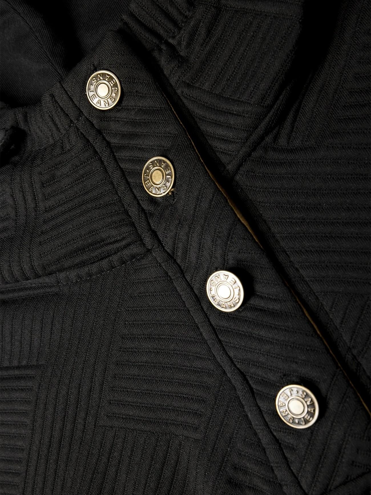 Men's casual fashion suit knitted jacquard sweatshirt and pants two-piece set