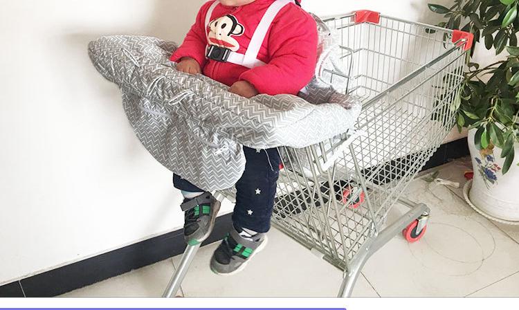 Ultimate Safety for Baby!Portable Shopping Cart & High Chair Cushion for Toddlers