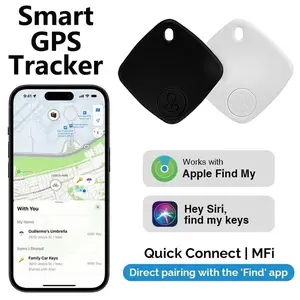 Smart Apple GPS Tracker, Mini Locator for iOS, Anti-Lost Reminder Device, Mfi Certified, Car Key, Pet, Child, Elderly Finder, Not for Android