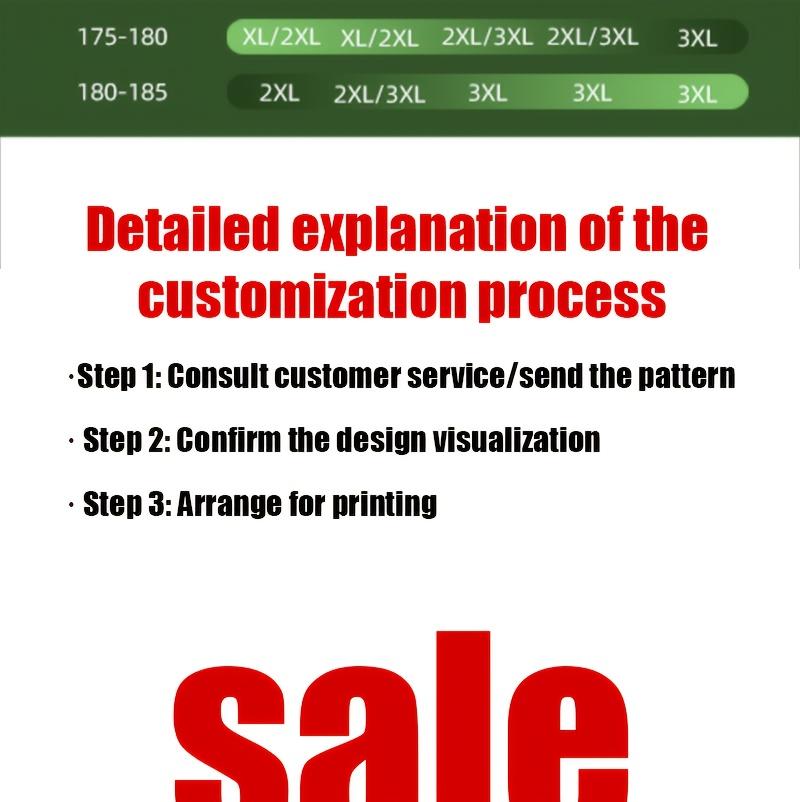 Personalized men's T-shirt, casual pure cotton short-sleeve printed top. Graduation season--your text/images/family photos/pet pictures/company logo/work uniform/couple/friends, anniversary/Thanksgiving/Easter