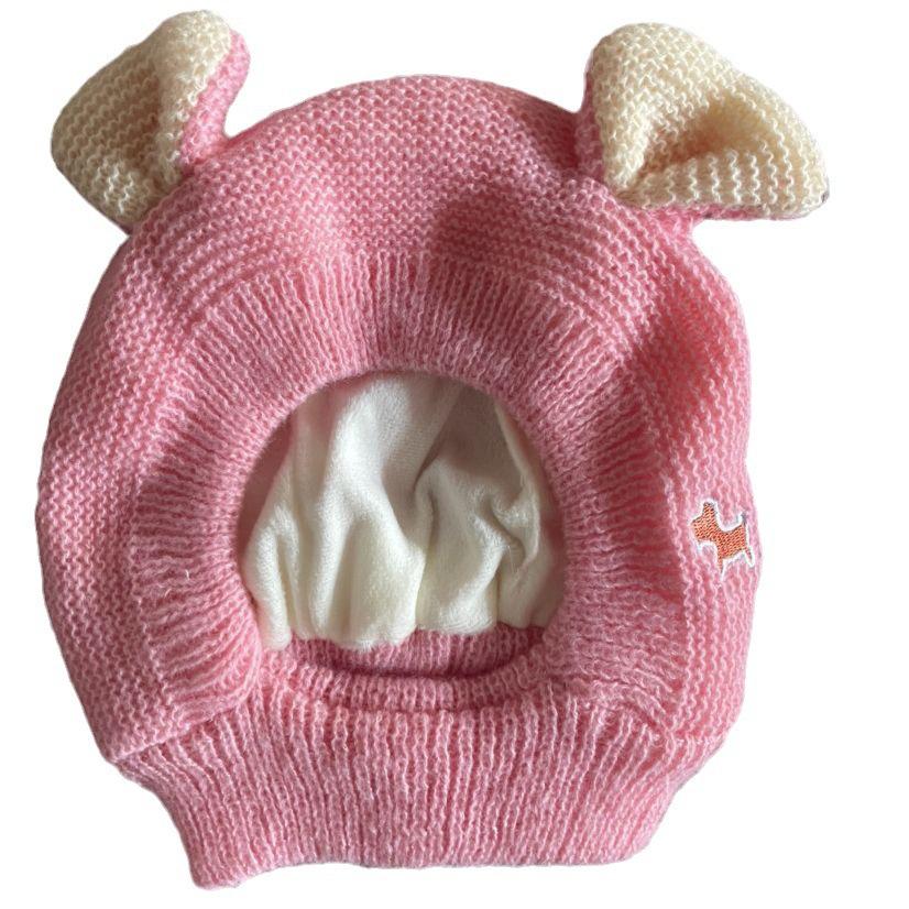 Pet hat winter medium and large dog Labrador golden retriever funny hood warm cute puppy hat cartoon